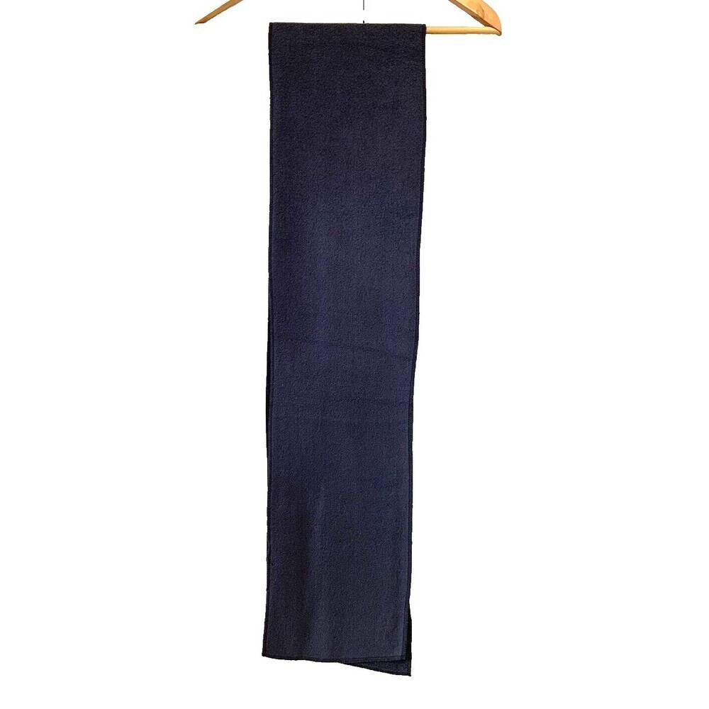 Roundtree & Yorke Blue Flannel Scarf 100% Acrylic Unisex Adults 72" Long